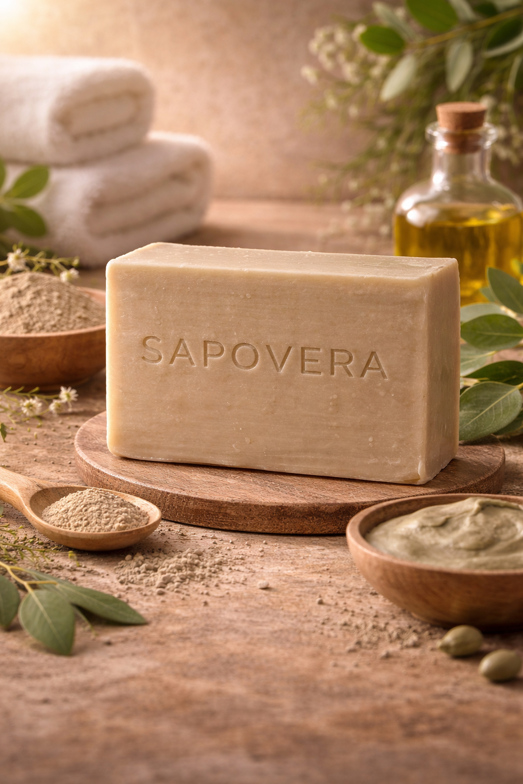 Sapovera Doğal Kil Sabunu - 100 gr