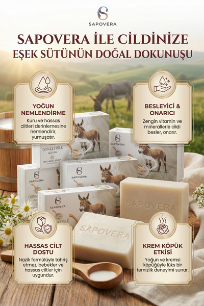 Leke Karşıtı & Aydınlatıcı Eşek Sütü Sabunu – 100 gr