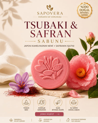 Yoğun Nem ve Yumuşaklık Veren Tsubaki & Safran Sabunu - 100 Gr