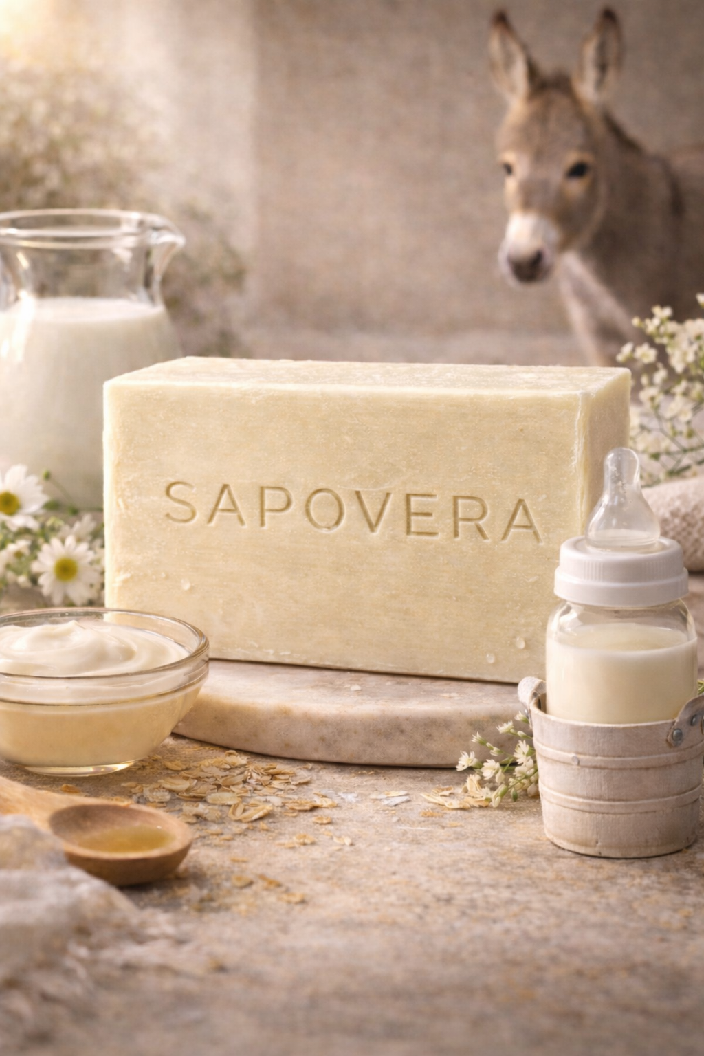 Sapovera Doğal Eşek Sütü Sabunu – 100 gr