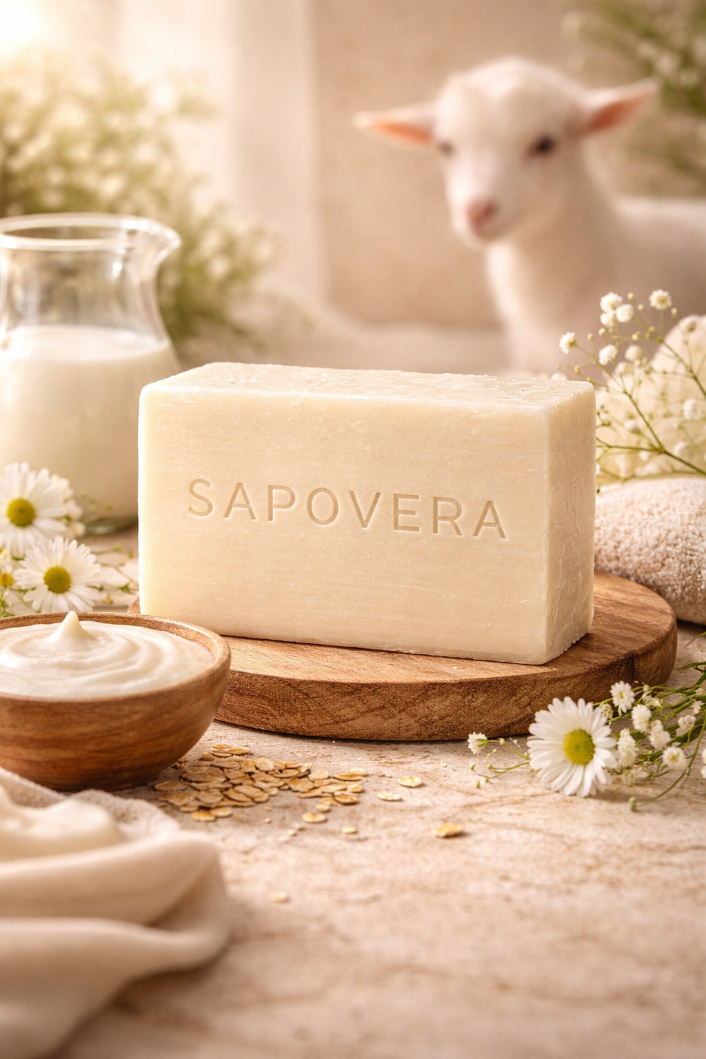 Sapovera Doğal Keçi Sütü Sabunu – 100 gr